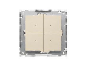 Ovladač tlačítkový SIMON GO TENB1W.01/144, bateriový pro ovl. GO, Control B, Wi-Fi, champagne mat