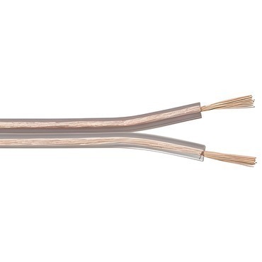 Dvojlinka nestíněná TEKABEN LSPR TR/RT SP200/100, 2x 1,00 mm, průhledná, 100 m