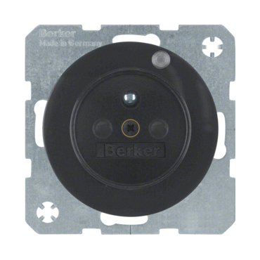 HAG 6765092045 Zásuvka se zemnicím kolíkem a LED kontrolkou, 16 A, 250 V ~, šroubovací svorky, Berke