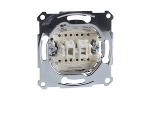 SCHN MTN3126-0000 Merten - Mechanismus přepínače dvojitého střídavého řazení 5b (6+6), 10A