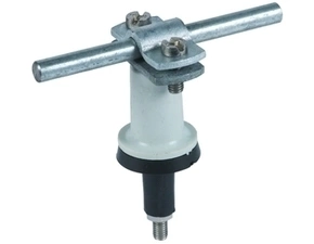 DEHN 216000  Podpěra vedení s dvoušroubou příložkou pro prům. 7-10mm FeZn, s plastovou těsnicí p DEH DEHN