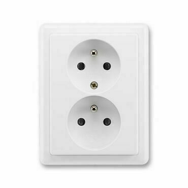 ABB 5512C-2349 H3W Zásuvka kompletní CZ1x2, 16A, 250 Vstř. 99-Blistry