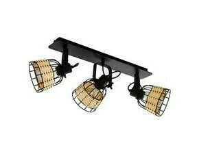 Svítidlo bodové EGLO BALKEN 3 E27 SCHWARZ RATTAN ANWICK 1