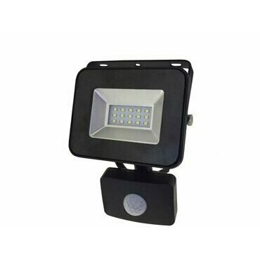 DAM Reflektor LOFOT LED SMD 10W 6000K 870lm IP65 černý s pohyb. senzor