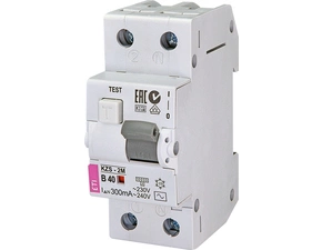 Chránič kombinovaný ETI 002173308 Proud. chránič s nadpr. ochran. KZS-2M AC B40/0.3