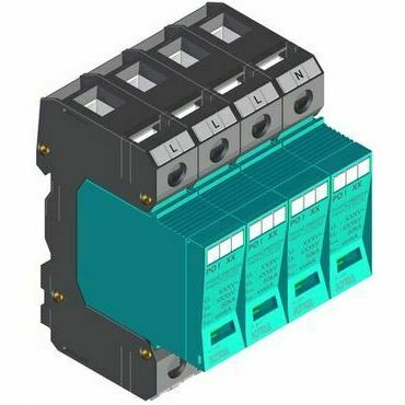 SEZ PO I 4 280V/12,5kA Přepěťová ochrana PO I 4 280 V/12,5 kA, modulární, vyměnitelná, B+C+D