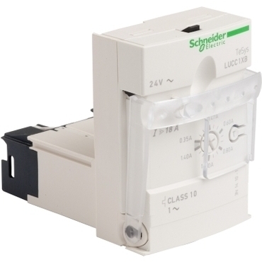 SCHN LUCC1XB TeSys řada U, rozšířená řídicí jednotka, 0,35…1,4A, třída 10 pro 1-fáz.motory, pro zákl