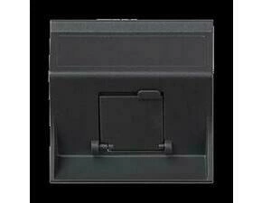 Kryt dat. zás. SIMON 50000081-038, Simon 500, na 1 zás., zkosený, cl., 50x50 mm, šedá grafit