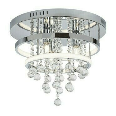 Stropní svítidlo Pallas chrom LED 32W + E14 3×40W RABALUX 2237