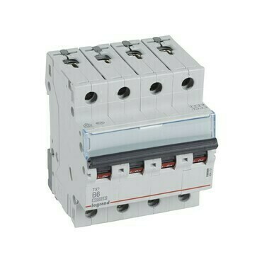 Jistič čtyřpolový LEGRAND 404151 TX3 4P B6 10000A