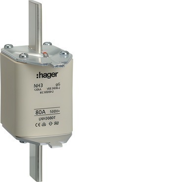 HAG LNH3080M Pojistka nožová NH3C gG 500V 80A dvojitá signalizace