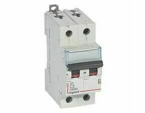 Jistič dvoupolový LEGRAND 409197 DX3 2P C3 10000A/16KA