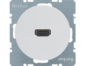 HAG 3315422089 Zásuvka HDMI, Berker R.x, bílá lesk