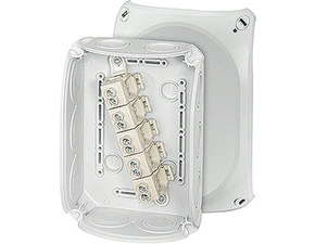 HEN DK 1010 GZ Krabcová rozvodka pro vnitřní a venkovní chráněné instalace IP 66, se svorkovnicí do