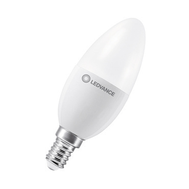 LED žárovka svíčka LEDVANCE LED CLB60 FA 7.3W 827 FR E14 S, matná