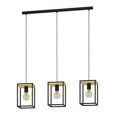 Svítidlo závěsné EGLO HL 3 E27 SCHWARZ HOLZ LIBERTAD