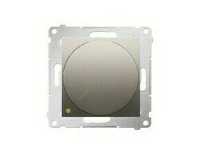 Stmívač pro stm. LED SIMON 54 DS9L2.01/44, ot. stm., tlač. sp., 5-215W, 4 vodič., zlatá metalíza