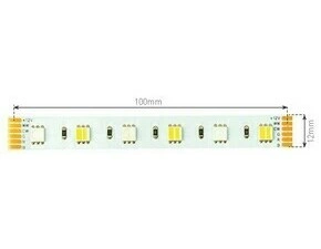 LED pásek GREENLUX LED STRIP RGB+CCT 60LED/12W/m IP20 5m (*5m=1pcs)