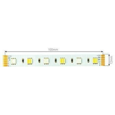 LED pásek GREENLUX LED STRIP RGB+CCT 60LED/12W/m IP20 5m (*5m=1pcs)
