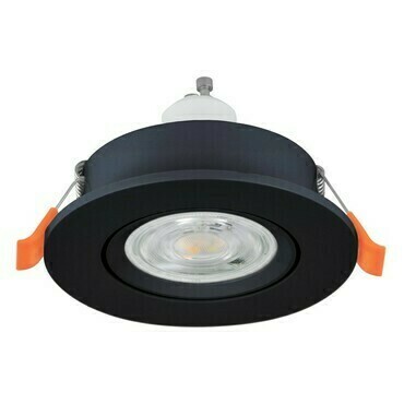 Vestavné svítidlo BARRANCO GU10 černá O84 mm 1x4,5W EGLO