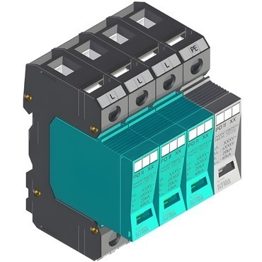 SEZ PO II 3+1 280V/40kA Přepěťová ochrana PO II 3+1 280 V/40 kA, modulární, vyměnitelná, C+D