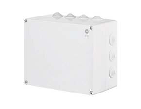 FAM Krabice SolidBOX 68242 IP55, 342x282x165mm, plné víko, stupňovité vývodky (14x)