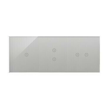 Kryt dotyk. ovl. SIMON DSTR3132/71, 3 ovl. Simon 54 Touch, 1 dotyk.+2 dotyk.+2 dotyk., bouřková