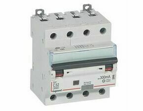 Chránič kombinovaný LEGRAND 411242 DX3 KOMB. 4P C32 300MA A 6KA