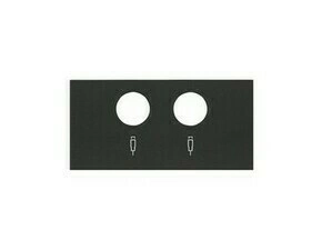 Kryt zásuvky anténní SIMON 10000053-238, R+TV+SAT, přístroj 1/2, černá matná