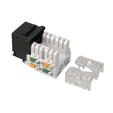 Keystone datový SOLARIX SXKJ-5E-UTP-BK-90, CAT5E, UTP, RJ45, černý, narážecí