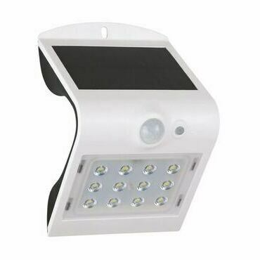 Svítidlo LED přisazené GREENLUX FOX SOLAR PIR 12LED W , senzor, neutrální bílá, bílá