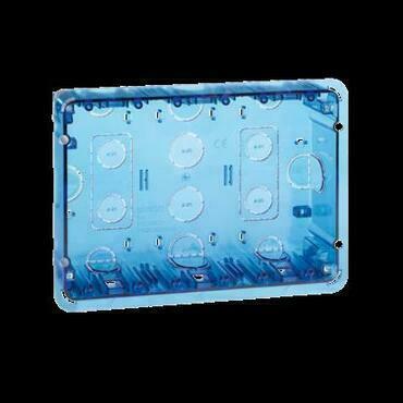 Základna SIMON 51020103-039, krab. zap. Simon 500, 3M Simon 500, nebo 6M K45, modrá průhledná