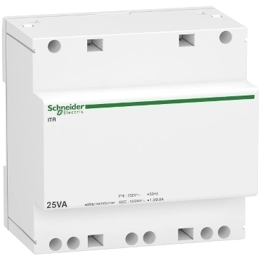 SCHN A9A15219 Bezpečnostní transformátor TR 25VA 230V/12-24V RP 1,26kč/ks