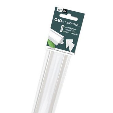 SET LED profilu LED POL ORO-PROFIL-UNI-COR-WHITE-2M-S-SET