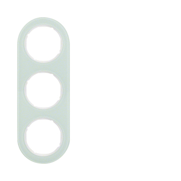 HAG 10132009 Rámeček 3-násobný, Serie R.classic, sklo, bílá