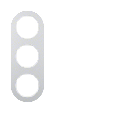 HAG 10132074 Rámeček 3-násobný, Serie R.classic, alu/bílá