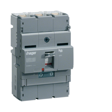 HAG HNT125DR Kompaktní jistič h3+ P250 TM 40 kA, 3-pólový, In 125 A