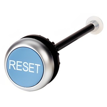 EATON 254834 M22-DZ-B-GB14 Resetovací tlačítko pro nadproudová relé, modré, štítek RESET