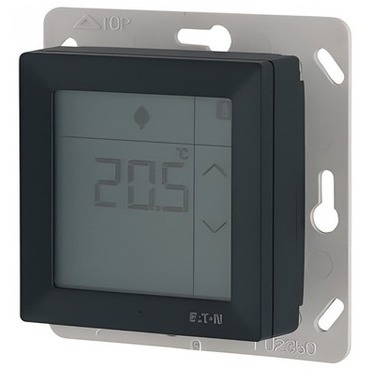 EATON 195246 CRCA-00/13 RF dotykový pokojový termostat 0-40°C s vlhkoměrem 10-95% s teplotním vstupe