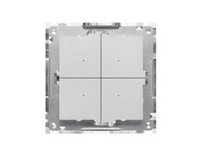 Ovladač tlačítkový SIMON GO TENB1W.01/143, bateriový pro ovl. GO, Control B, Wi-Fi, hliníková mat