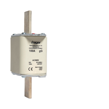 HAG LNH3100M Pojistka nožová NH3C gG 500V 100A dvojitá signalizace