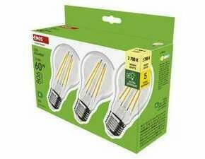 EMOS ZF5147.3 LED FLM A60 3,8W(60W) 806lm E27 WW A CLASS 3PC