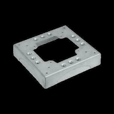 Základna SIMON KTA804/8, k DCS Alu, 4 naříz. na kanál 85x18 mm, nerezová ocel