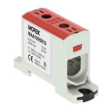 MOREK MAA1095R10 Univerzální řadová svorka OTL 95-1xAl/Cu 6-95mm2 1000V červená