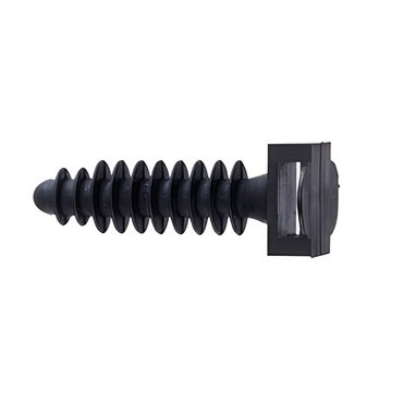 HLS HL 88086 Natloukací příchytka vázacích pásků max. šířka pásku 6 mm, černá, PA