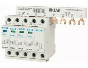 EATON 167629 SPCT2-280-3+NPE/BB Svodič přepětí třídy T2 (II, C), modulový, TN-S,TT 3+Npól, s EVG liš