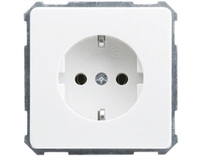 SCHN 215004 ELSO - zásuvka SCHUKO, šroubová, 250V 16A, čistě bílá