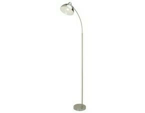 Stojací lampa Daron saténová chromová E27 1×40W RABALUX 5241