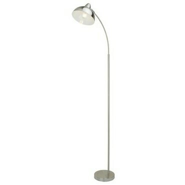 Stojací lampa Daron saténová chromová E27 1×40W RABALUX 5241