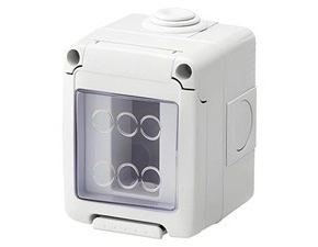 Skříňka combi 27 GEWISS GW27041, 1 modul, šedá, ip55